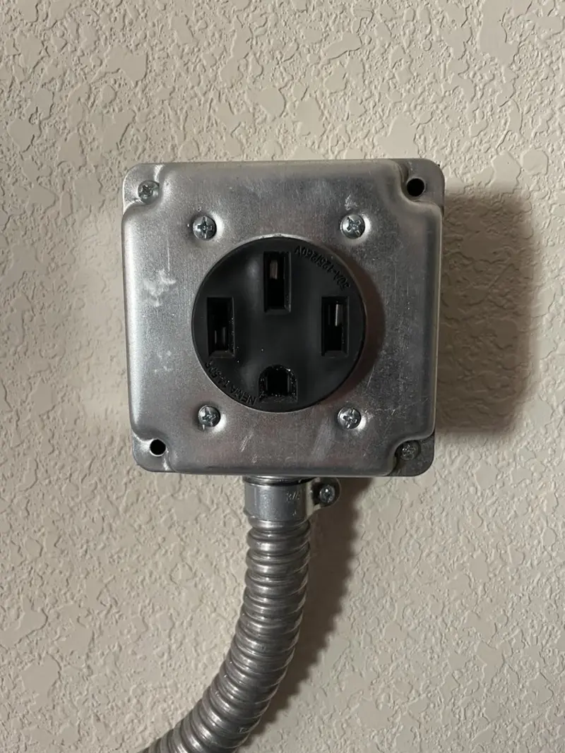 NEMA 14-50 outlet installed for Electrical Panel Upgrade in Lebanon